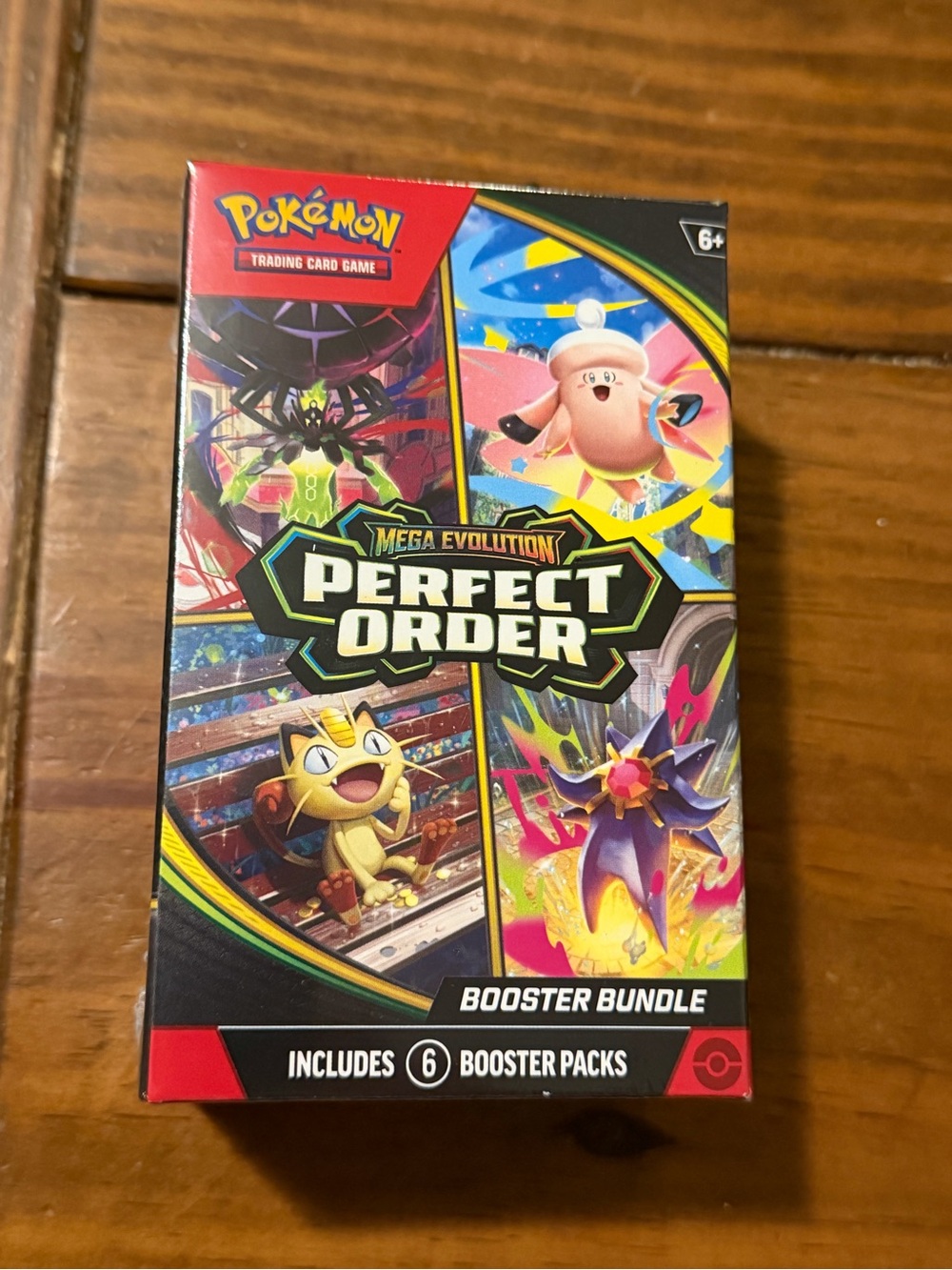 Factory Sealed Pokemon TCG Mega Evolution Perfect Order 6 Pack Booster Bundle